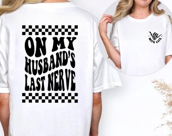 Funny Husband Wife Graphic Tee, Comfort Colors Shirt