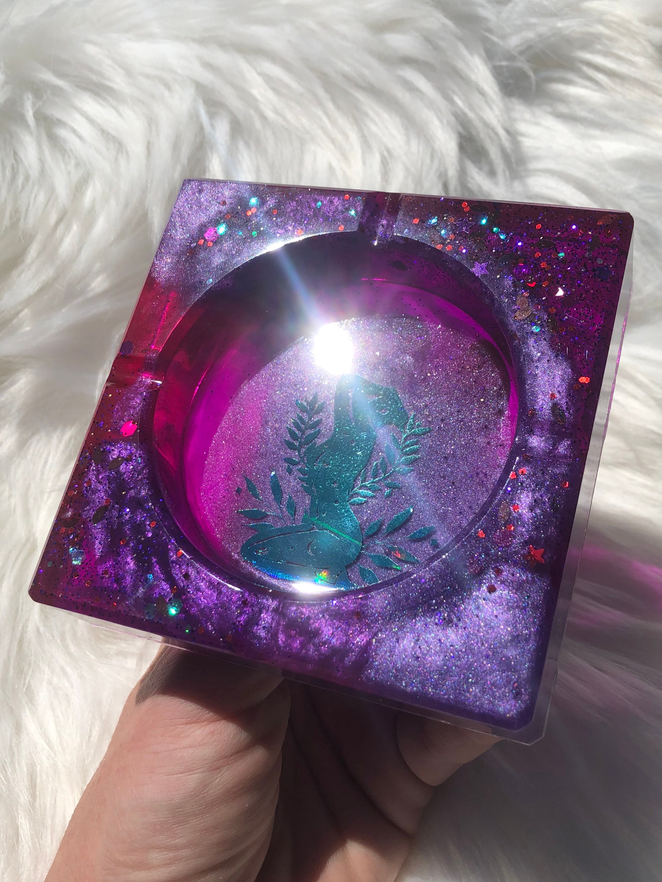 Divine Feminine Purple Ashtray Etsy