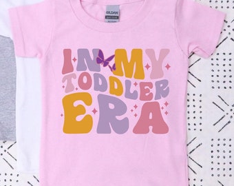 Camiseta para niños pequeños "In My Toddler Era" - Regalo de cumpleaños - Camiseta linda para niños - Regalo divertido para niños pequeños - Camiseta genial para niños pequeños - Camiseta con vibraciones para niños pequeños