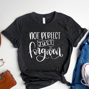 Camiseta Perdonada Camiseta Cristiana Camiseta Cristiana Camiseta Dios Amor Camiseta Religiosa Regalo Religioso Regalo Cristiano Camiseta Unisex Mujer