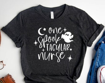 Spookachtig verpleegstershirt, een spooktaculair verpleegster, verpleegkundige shirts, verpleegkundige Halloweenfeest, verpleegkundige Halloween-shirt, Halloween-verpleegkundige, Halloweencadeau
