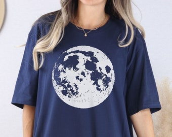 Moon T-Shirt  - Full Moon Shirt - Celestial Shirt - Moon Phase Shirt- Astronomy Shirt - Space Lover T-Shirt - Astrological Gift Shirt