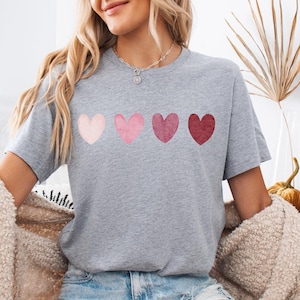Valentine Heart Shirt, Cute Valentine Shirt, Valentine Shirt for Women, Valentine Day Shirt, Gift for Her, Valentine Day Gift