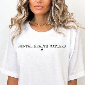 Chemise vous comptez, chemise inspirante, chemise questions de santé mentale, cadeau pour elle, cadeau vous comptez chemise de thérapie unisexe