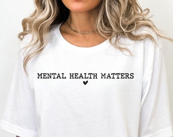 You Matter Shirt, Inspirational Shirt, Mental Health Matters Shirt, Gift for Her, You Matter Gift Unisex Therapy Shirt