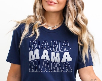 Retro Groovy Mama Shirt, Muttertag Shirt, Geschenk für Mama, coole Mama T-Shirts, trendige Mama Shirts, süße Mama T-Shirts