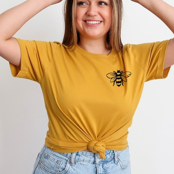 Bee T-shirt, Beekeeper Shirt, Pocket Bee Shirt, Insect Shirts, Earth Day Shirts, Beekeeper Gift, Bee Lover Shirt, Save the Bees Shirt Gift