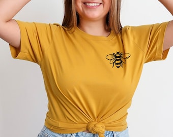 Bee T-shirt, Beekeeper Shirt, Pocket Bee Shirt, Insect Shirts, Earth Day Shirts, Beekeeper Gift, Bee Lover Shirt, Save the Bees Shirt Gift