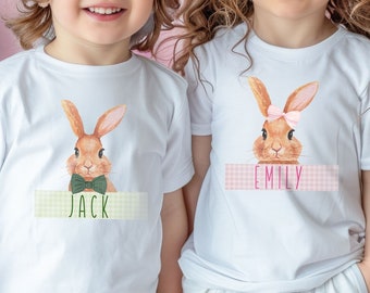 Custom Easter Kids Shirts - Personalized Easter Shirt - Easter Bunny T-Shirts - Easter Gift for Kids - Toddler Easter Shirt