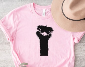 Chemise d'autruche, T-shirt d'autruche, chemise d'amant d'oiseau, chemise d'observation d'oiseau, chemise d'amant d'oiseau, chemise d'observateur d'oiseau, t-shirt de cadeau d'autruche