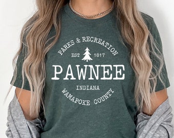 Pawnee Vintage Shirt, Parks & Rec Shirt, Vintage Shirt, Retro Shirt, Women&#39;s Shirt, Men&#39;s Shirt, Sebastian Shirt, Pawnee, Nature Shirt, lore