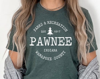 Pawnee Vintage Shirt, Parks & Rec Shirt, Vintage Shirt, Retro Shirt, Women's Shirt, Men's Shirt, Sebastian Shirt, Pawnee, Nature Shirt, lore