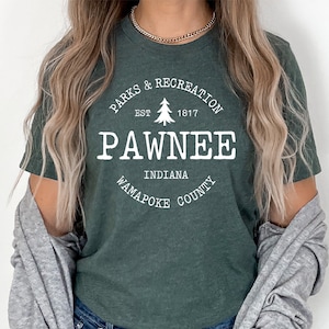Pawnee Vintage Shirt, Parks & Rec Shirt, Vintage Shirt, Retro Shirt, Women&#39;s Shirt, Men&#39;s Shirt, Sebastian Shirt, Pawnee, Nature Shirt, lore