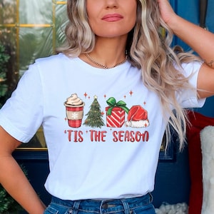Christmas Tis The Season Shirt, Merry Christmas T-Shirt, Cute Winter Shirts, Tis The Season T-Shirt, Vintage Christmas Shirt, Holiday Gifts