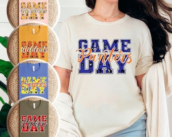 Custom Game Day T-Shirt - Personalized Team Shirt - School Mascot Tee - Football Game Day Tee - Sports Team Gift - Football Mom Shirt