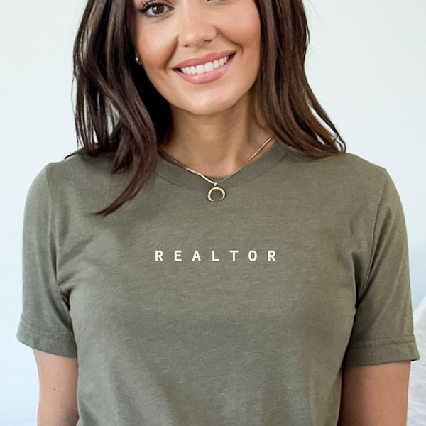 Realtor T-Shirts, Minimalistic Realtor Shirt, Tshirt for Realtor Marketing, Real Estate Shirts, Gift for Realtor, Gift for Agent