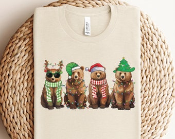 Christmas Bear Shirt, Funny Christmas Shirt, Christmas Animal Shirt, Christmas Family Shirts, Xmas, Cute Christmas Shirt, Christmas Gift