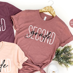 Second Grade Teacher Shirt, 2nd Grade Teacher Gift, Second Grade Shirts, Gift for Teacher, Teacher Appreciation Shirt, Cute Second Grade Tee