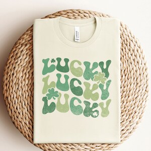 Lucky Shirt - Retro St. Patricks Shirt - Lucky Irish T-Shirt - St. Patricks Gift - Lucky Shamrock Shirt - Irish Day Tee - Four Leaf Clover