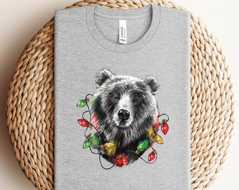 Christmas Bear Shirt, Funny Christmas Shirt, Christmas Family Shirts, Christmas Animal Shirt, Holiday Tshirts, Winter Shirts, Christmas Gift