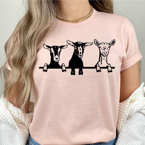 Goats Shirts, Cute Goats Shirt, Funny Goat Kid Shirt, Farm Animal Shirt, Goat Lover Shirt, Goat Shirt Gift, Goat Women Shirt, Gift for Her