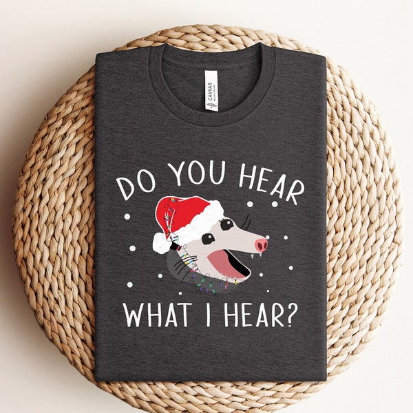 Do You Hear What I Hear Shirt, Christmas Family Shirts, Opossum Christmas Shirt, Funny Possum Shirt, Animal Lover Shirt, Christmas Gift