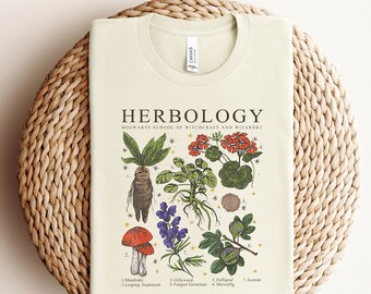 Herbs Shirt - Herbology T-Shirt - Botanical Shirt - Herb Lover Shirt - Plant Wizard Pottery - Plant Lover Gift - Gardening Shirt