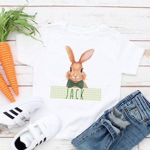 Boys Easter Toddler Shirts - Custom Easter Shirts for Kids - Personalized Easter Bunny Shirt - Easter Day Boy Shirts - Spring Easter Shirt