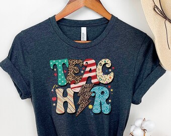 Back to School Teacher Gift, Retro Teacher Shirts, Gift for Teacher, Teacher Appreciation Gift, New Teacher Gift