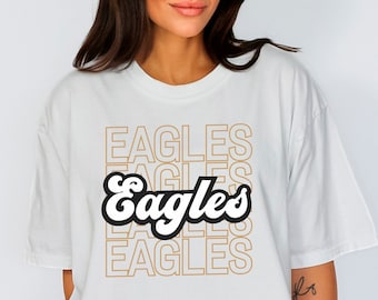 Custom School Mascot Shirt, School Spirit Shirt, Custom School Shirt,  Personalized Team Name Gift, School Spirit Gifts, Gift for Teacher