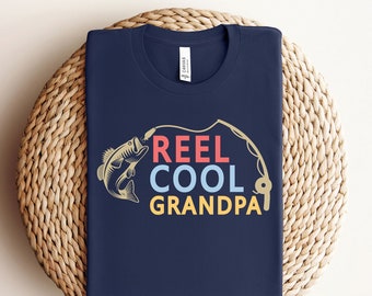 Reel Cool Grandpa Shirt - Funny Fishing Shirt for Grandpa - Father's Day Gift - Grandpa Fishing Shirt - Fisherman Grandpa T-Shirt