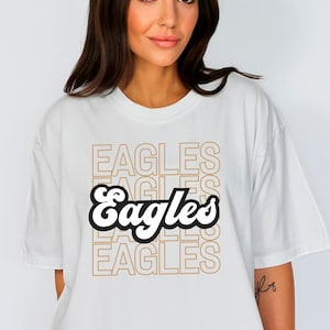 Custom School Mascot Shirt, School Spirit Shirt, Custom School Shirt,  Personalized Team Name Gift, School Spirit Gifts, Gift for Teacher