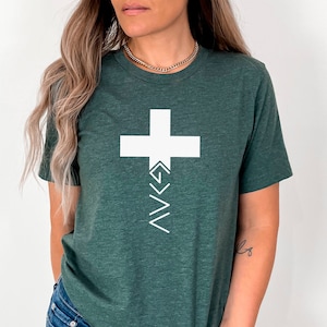 God Is Greater Than The Highs And Lows Shirt, Cross Shirt, Christian Tee, Religious Tshirts, Jesus Shirt, Bible Verse Shirt, Christian Cross