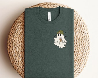 Ghost Iced Coffee Shirt - Coffee Lover Gift - Ghost Coffee Tee - Ghost Shirt -  Spooky Season Gift - Fall T-Shirt - Halloween Coffee T-Shirt