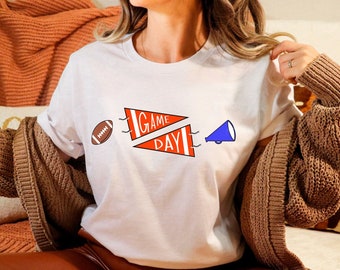 T-shirt da calcio per il giorno della partita - T-shirt stagione calcistica - Regalo sportivo - Camicia mamma calcio - T-shirt per tifoso di calcio - Camicia da touchdown - Camicia per il giorno della partita