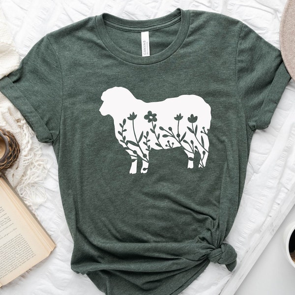 Sheep Shirt, Sheep Gift Shirt, Sheep T-Shirts, Sheep Lover, Sheep Kids Shirts, Sheep Tops, Girls Shirt, Farm Sheep Shirt, Sheep Gift for Her