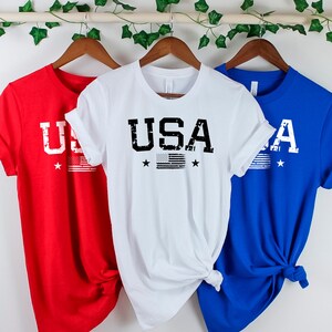 USA Matching Family Shirts, Distressed USA Flag Shirts, Independence Day Shirt,American Flag Tee, Declaration of Independence USA Flag Shirt