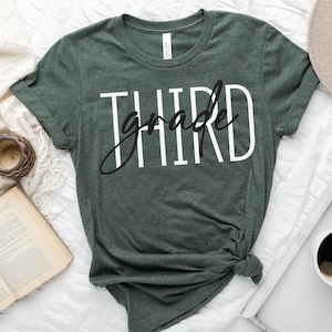 Third Grade Teacher Shirt, 3rd Grade Shirts, Grade School Shirt, Third Grade Squad Shirt, Teacher Appreciation, Teacher Shirt Gift