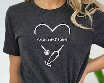 Krankenschwester Shirt, Krankenschwester Praktiker, Krankenpflege bestanden Geschenk, zukünftige Krankenschwester, Krankenpflege Shirts, Geschenk für Krankenschwester, ER Krankenschwester Shirt, Krankenschwester Mama T-Shirt, Stethoskop