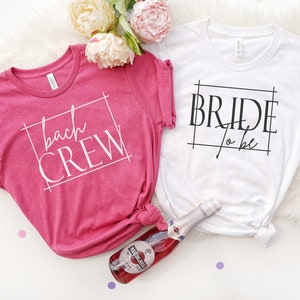 Bride to Be Shirt, Bach Crew Tshirts, Gift for Bridesmaid On Wedding Day, Bridal Shower Shirts, Bachelorette Party Shirts, Bride To Be Gift