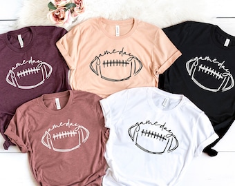 Game Day Shirt, Football Game Shirt, Football Mom Shirt, Football Shirt Gift, Football Sunday Shirt, Football Spirit Wear Shirts, Unisex Tee