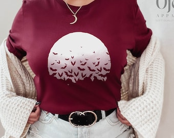 Halloween Bat Shirt, Bat Shirt, Halloween Shirt, Halloween Party Shirt, Cool Halloween Shirt, Flying Bats Shirt, Halloween Costume Shirt