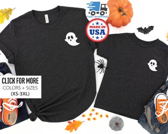 Halloween Shirt, Halloween Tshirt, Kids Halloween Shirts, Halloween Ghost Shirt, Halloween Party Shirt, Pocket Ghost Shirt, Cute Ghost Shirt