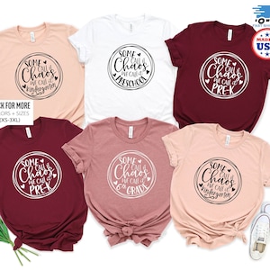 Lehrer Shirts, einige nennen es Chaos wir nennen es Pre-k, Vorschullehrer T-Shirt, Lehrer Wertschätzung Geschenk, sechster Lehrer Shirt, Kindergarten Tee
