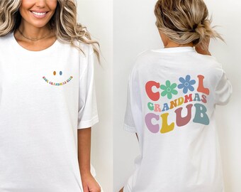 Cool Grandma's Club Shirt, Grandmother Shirt For Mother's Day, Retro Grammy Tshirt, Grandma Birthday Gift, Grandma To Be Shirt, Gift For Her
