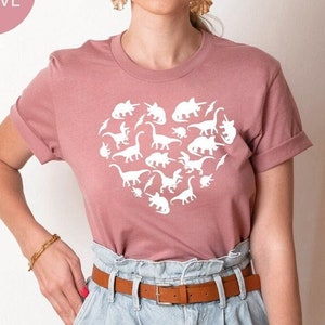 Dinosaur Shirts, Dinosaurs Party Shirt,  Dinosaur Shirt for Women , Heart of Dinosaurs Tee, Birthday Dinosaur Shirt, Kids Dinosaur Shirts