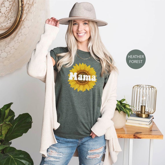 Camisa de mama girasol camisa floral de mama regalo del dia de la madre camisa de mama primeriza regalo de cumpleanos para mama ropa de mujer lindo regalo del esposo Etsy