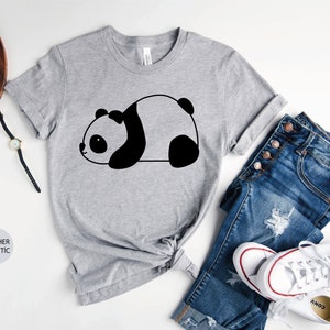Panda Shirts, Cute Panda Shirts, Panda Lover Shirt, Kids Panda Shirts, Love Panda Shirts, Panda Party Shirts, Panda Shirt for Kids Heather Athletic