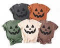 Comfort Colors®  Pumpkin Face Shirt - Retro Pumpkin Face Shirt - Fall Spooky pumpkin Shirt - Spooky Season Halloween Shirt - Fall Pumpkin