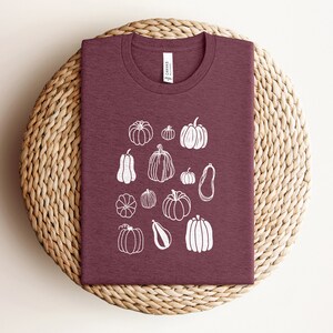 Thanksgiving Shirts, Pumpkins Shirt, Autumn Shirt, Its Fall Shirt, Fall T Shirts, Fall Harvest Shirt, Autumn Tees, Gift for Her Shirt Heather Maroon
